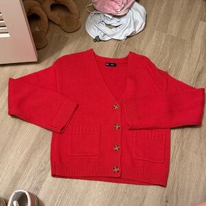 GAP Vibrant Red Women's Cardigan